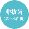 非抜歯(第一小臼歯)